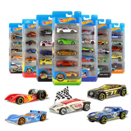 Conjunto 5 Carros Track Builder Hot Wheels - Mattel - Shopping OI BH