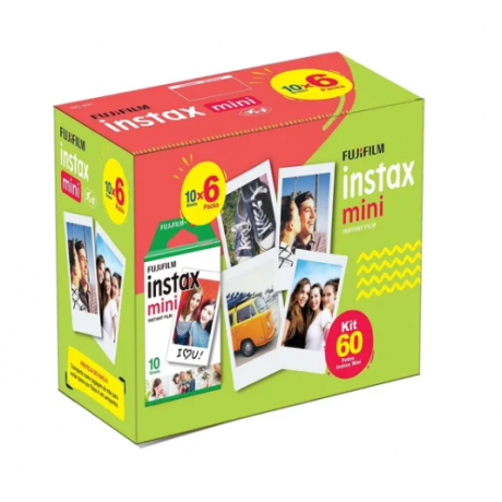 Kit Fujifilm Filme Instax Mini - 60 Fotos - Shopping OI BH