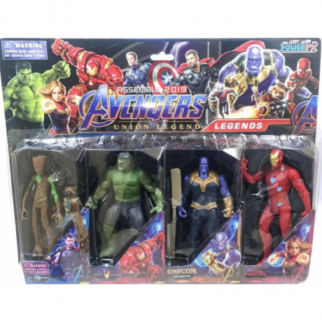 Kit Cartela com 4 bonecos Avengers Vingadores - Shopping Oi bh