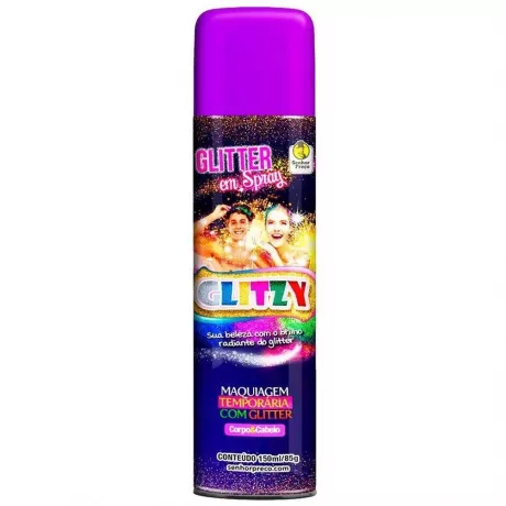 Spray Glitter Para Cabelo Removível