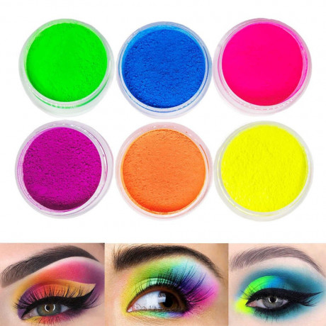 Pigmento Neon Sombra Colorido Festa Carnaval - Maquiagem