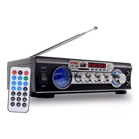 Amplificador Lelong Le-706 Bt/Mp3/Usb-Sd 60W- Shopping OI BH