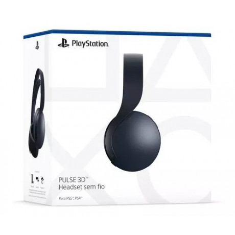 Headset Playstation 5 Sem Fio Pulse 3d Midnight Black - Ps5