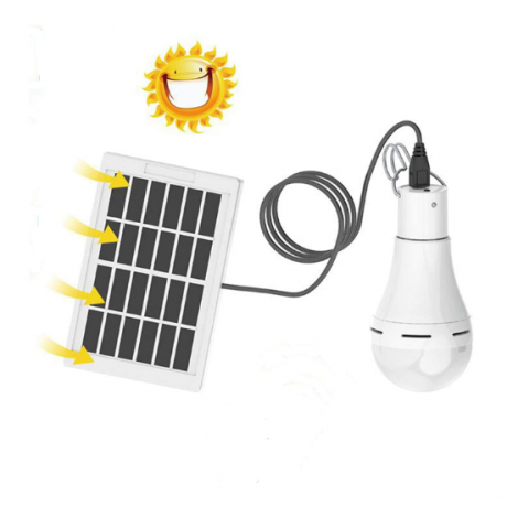 Kit Lâmpada Led e Painel Solar - IP68 -Shopping OI BH 