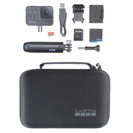  Camera GoPro Hero 8 Black Essencial Bundle (Kit - à prova d'água) - Shopping OI BH