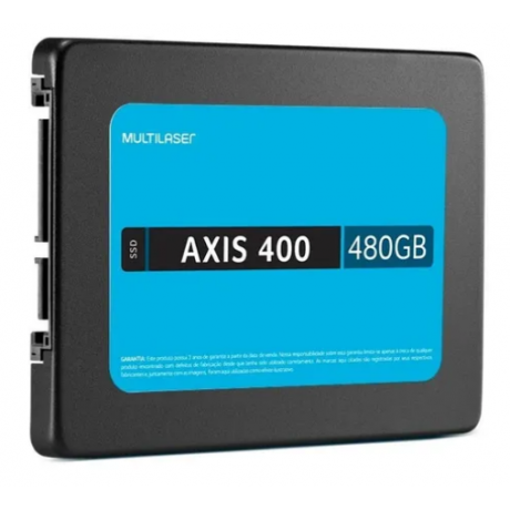 Ssd Multilaser 2, 5 Pol. 480Gb Axis 400 - Gravação 400 Mb/S - SS401-Shopping OI BH 