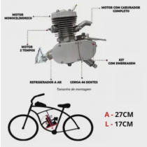 Kit Completo Motor 80cc para Bicicleta Bike Mobilete Motorizada  - Shopping OI BH
