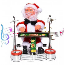 Papai Noel Musical Tocando Teclado