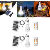 Kit Lâmpada Led e Painel Solar - IP68 -Shopping OI BH