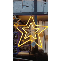 Estrela Neon Grande 60 Cm 8 Funções Natal