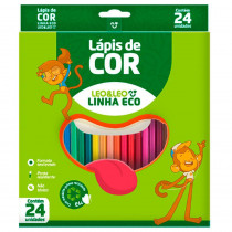 Lápis de Cor Sextavado Estojo com 24 cores - Leo e Leo-Shopping OI BH