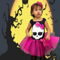 Fantasia Halloween Infantil Caveirinha