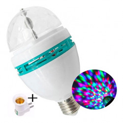 Lâmpada LED Giratória Colorida Mini Party Light