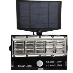 Refletor Solar LED 30W Com Sensor