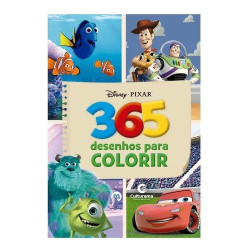 Livro Para Colorir Infantil Com 365 Desenhos Disney Pixar