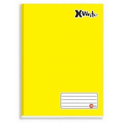 Caderno Brochura Capa Dura 48 Folhas - X-write-Amarelo