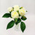 Rosa Branca Ramalhete Planta Artificial Permanente