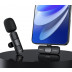 Microfone Sem Fio Lapela Quanta QTMISI10 - USB Tipo-C - Shopping OI BH