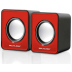 Caixa de Som 2.0 Multilaser Mini 3W RMS USB p/ Notebook Vermelha - SP197 - Shopping OI BH