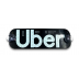 Placa Led UBER para Carro C/ Plug Usb - Shopping OI BH