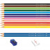 Lápis De Cor Faber Castell Kit Escolar 12 Cores-Shopping OI BH